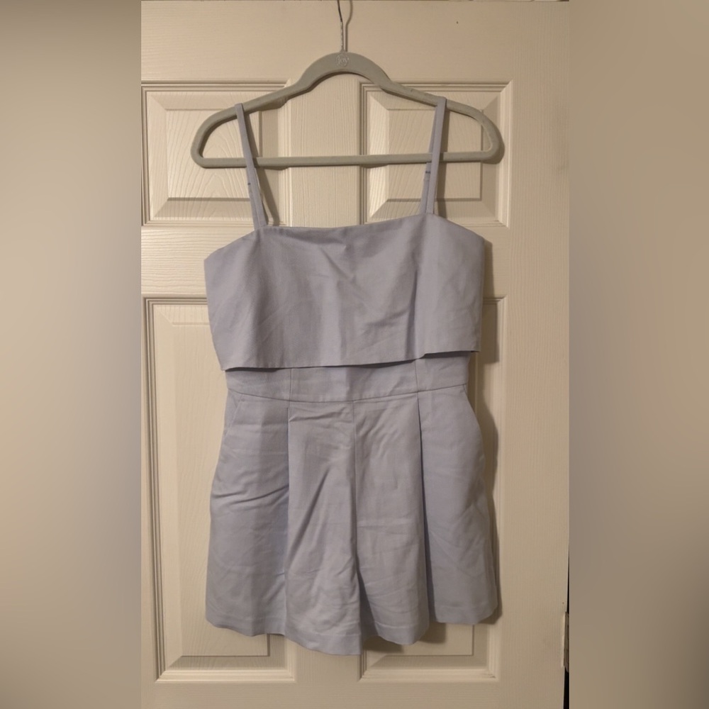 Light Blue Spaghetti Strap Romper